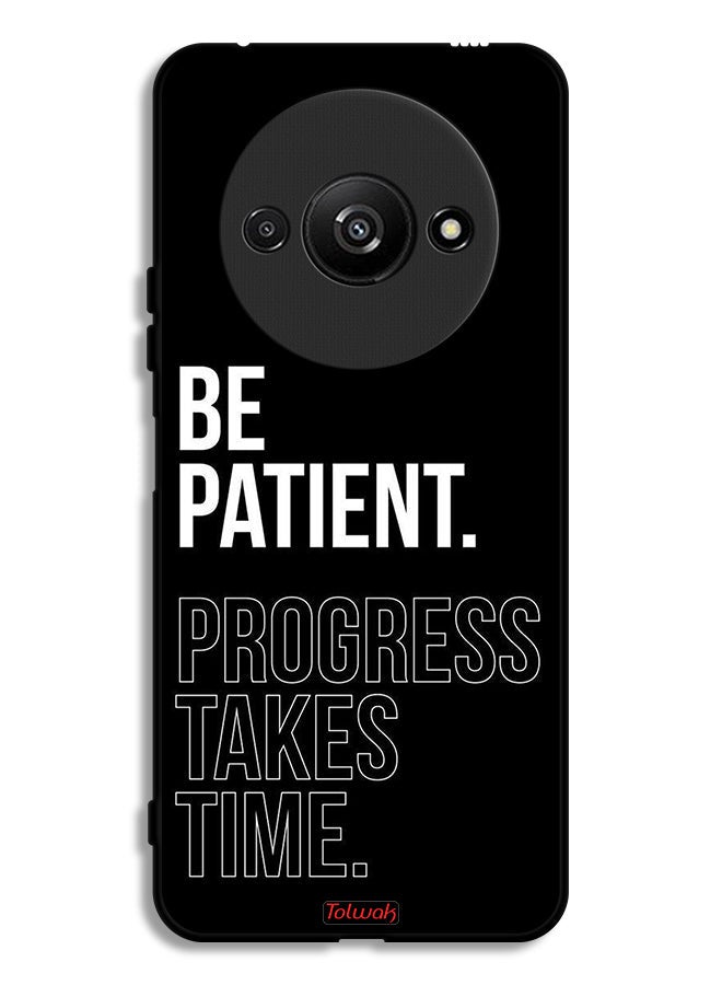 Tolwak Xiaomi Redmi A3 4G Protective Case Cover Be Patient Progress Takes Time - Image 1