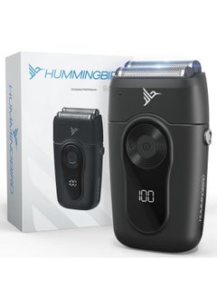 Mk2 Compact Foil Shaver - No Nick, No Cut, No Razor Burn Face Shaver For Men, Portable Usb C Rechargeable, Dual Foil Flex Head Electric Razor, Led Display, Travel Head & Facial Groomer