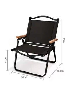 Generic Portable Folding Outdoor Camping Chair Black  - Image 2