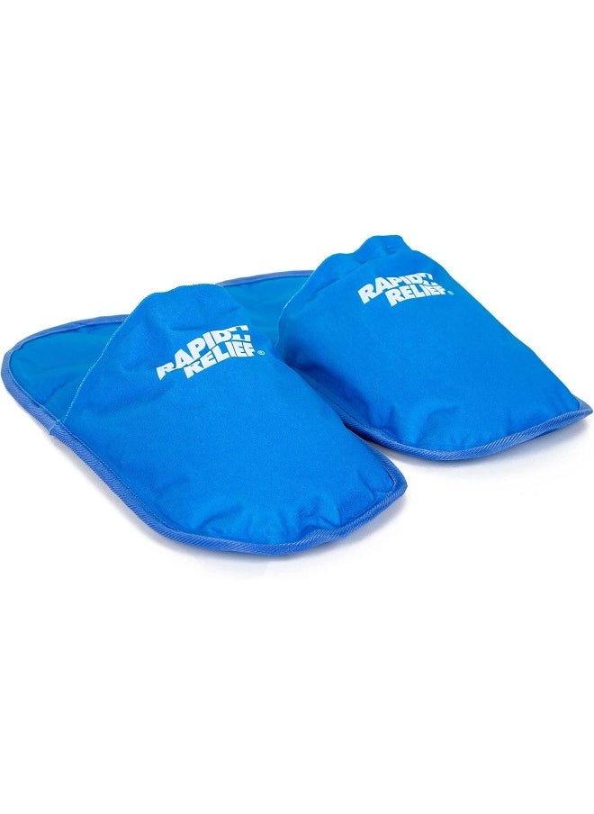 RAPID RELIEF Rapid Relief Hot and Cold Therapy Slippers for Swollen and Painful Feet  - Image 4