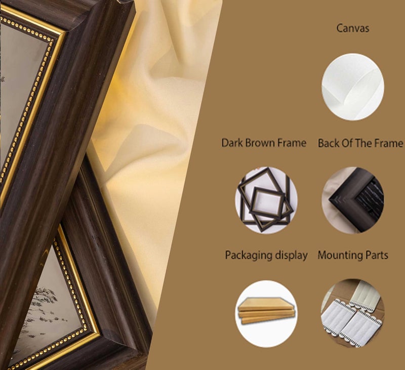 SMFARTJX Framed Farm Kitchen Canvas Wall art Rustic Vintage Country Mason Jar Spice Still Life Culinary art Painting Picture Farmhouse Wall Decor Poster Print Artwork for Dining room Home Decoration - Image 2