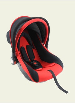 DRAMA HOME Baby Car Seat, Lightweight Carry Cot For Infants, Adjustable Handle, Universal Fit To All Cars Group 0+ Newborn To 3 Months Red/Black  - Image 2