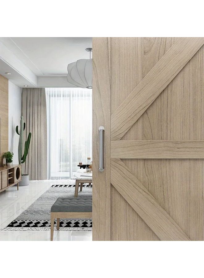 White Stainless Steel Brushed Barn Door Cabinet Handles Heavy Duty Sliding Door Pulls Arch Square Styles - Image 3