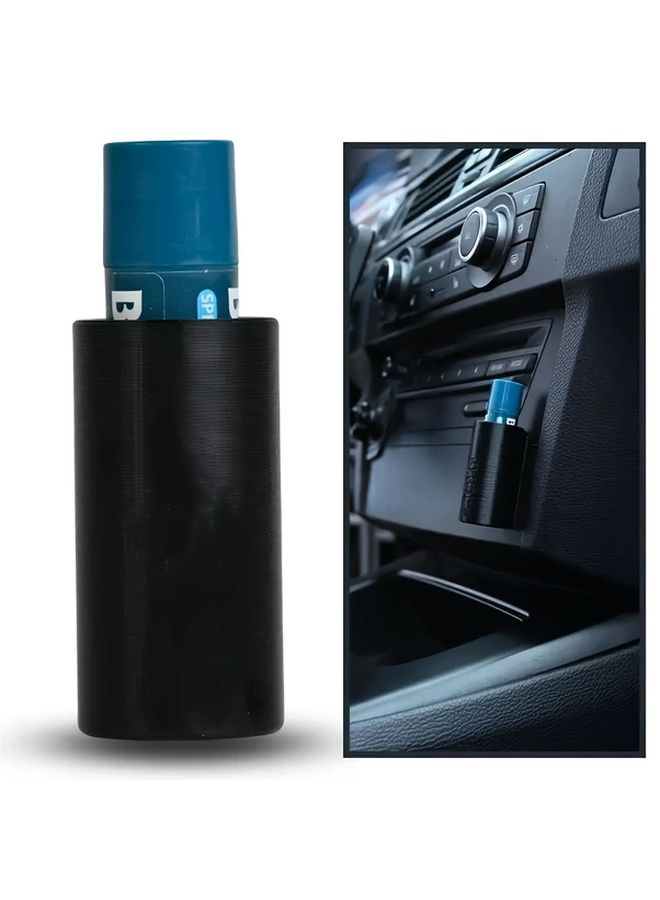 Diamond White Car Lipstick Holder Portable Wall Mounted Storage Box With Adhesive Backing For Vehicle Organization Silicone Car Accessory Bling Car Decor - Image 3
