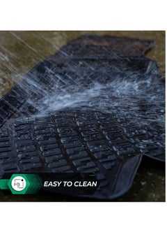 RIZLINER RizLiner Hyundai Sonata 2020-2024 Floor Mats 3D Custom Fit Compatible with  Car Mats Laser Measured 1st & 2nd Row Floor Liners All Weather Non-Slip (Black)  - Image 5