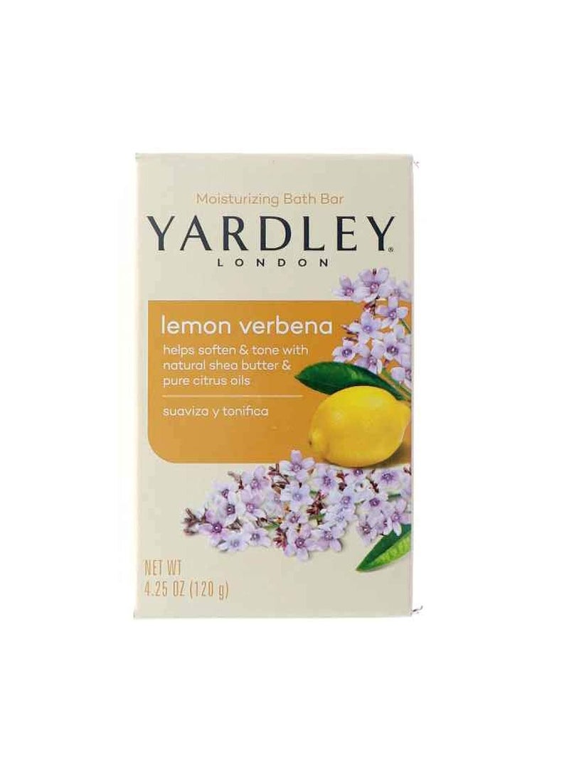 Yardley Yardley London Lemon Verbena with Shea Butter  Pure Citrus Oil Moisturizing Bar 425 ozr Pack of 6 