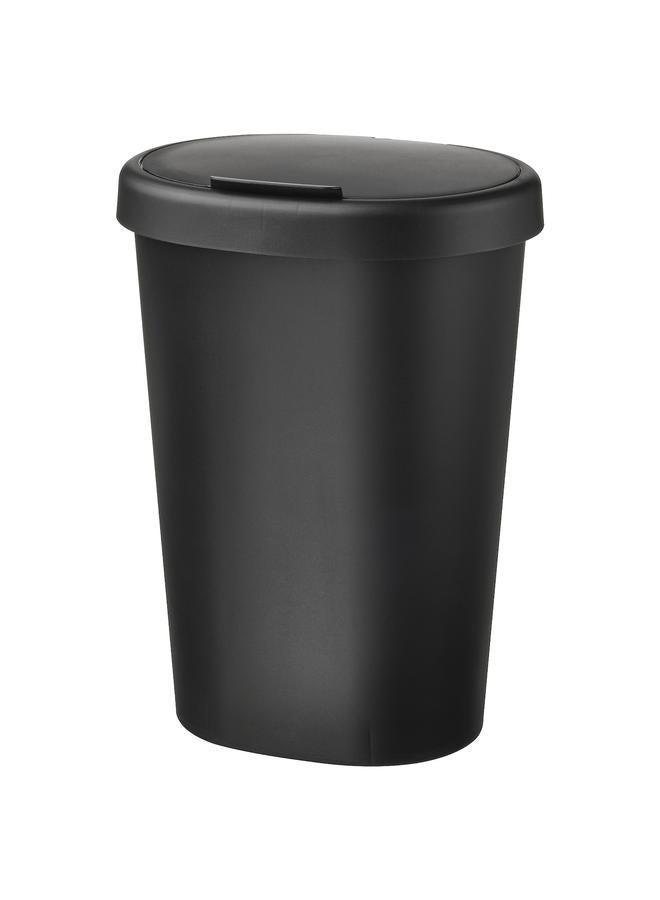 Zaboon Bin with lid, black, 8 l - Image 1