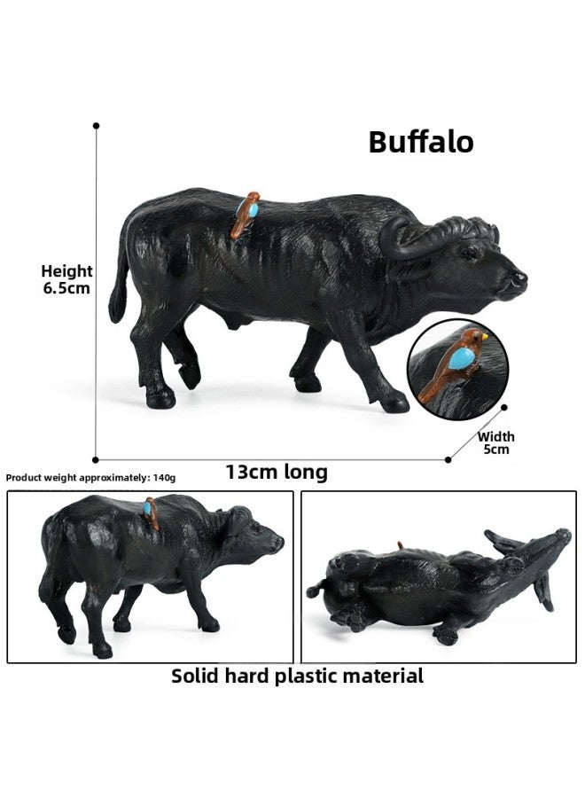 Simulation Solid Wild Animal Model Children's Science And Education Toys Poultry Ranch Farm Cows Cattle Buffalo Ornaments-Color:Ox-414 Black Angus Bull 【0.162kg】】 - Image 5