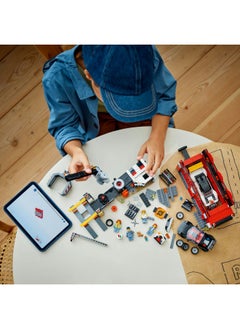 LEGO City Scrapyard with Cars - Construction Toy with Crusher, Crane, 2 Car Toys, 4 Worker Minifigures & an Office Building - Birthday Gifts for 8+ Year Old Boys & Girls - 60472 (871 pieces)  - Image 4