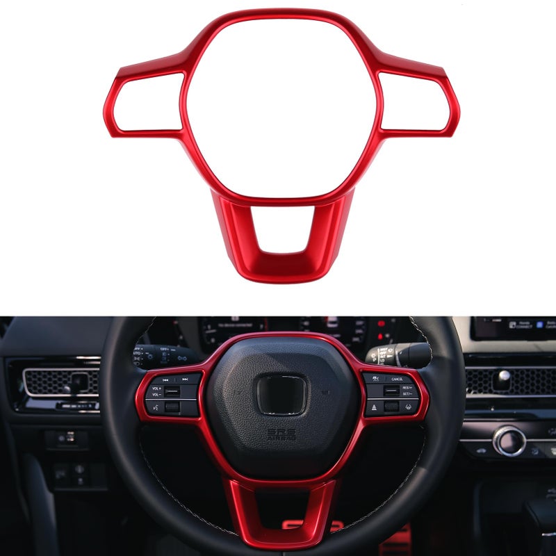 Thenice ثينيس لملحقات الجيل الحادي عشر من سيفيك زينة داخلية متوافقة مع هوندا سيفيك 2022-2026، CR-V/HR-V/أكورد 2023-2026 - أحمر - Image 1