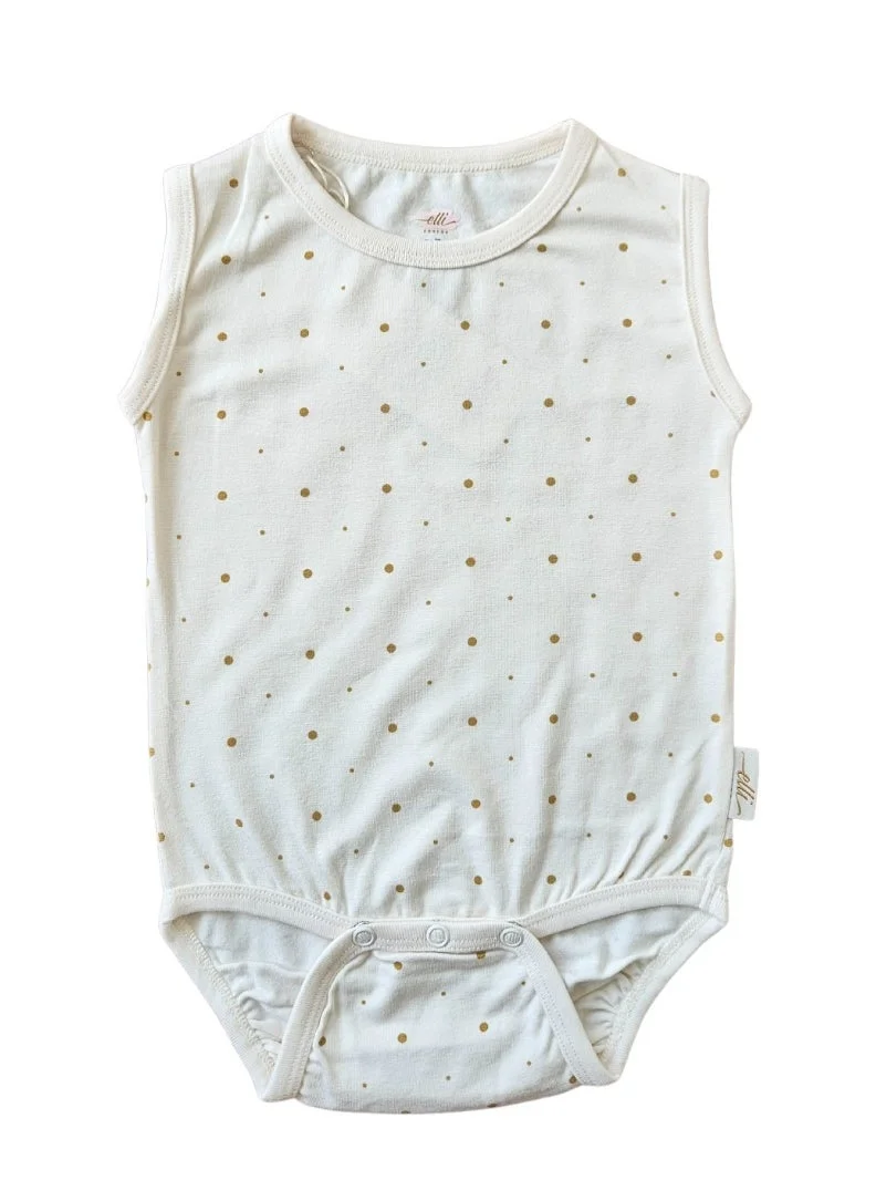 Elli Junior  Bamboo Tank Body - Golden Dots for Women | Best Price UAE