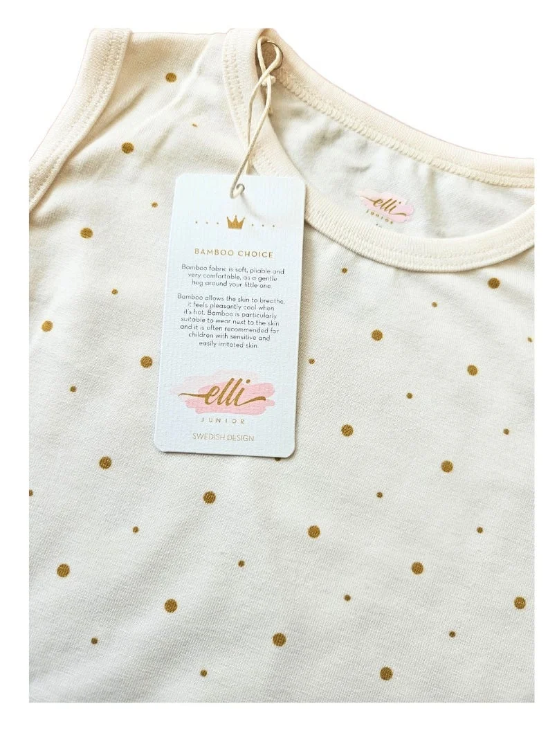 Elli Junior  Bamboo Tank Body - Golden Dots for Women | Best Price UAE
