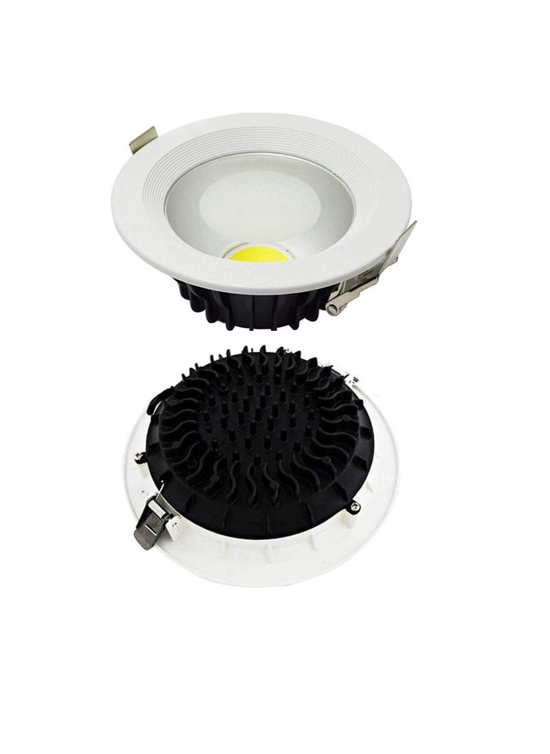 ار ار RR Lighting LED Ceiling Down Lights COB Concealed, 230VAC Indoor Round Energy Saving 80 Lumen/per Watts, Soft Light with No UV | Suitable for Home Dining, Living, Office (Daylight 6500K - 20W)  - Image 1