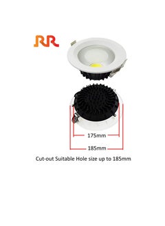 RR RR Lighting LED Ceiling Down Lights COB Concealed, 230VAC Indoor Round Energy Saving 80 Lumen/per Watts, Soft Light with No UV | Suitable for Home Dining, Living, Office (Daylight 6500K - 20W)  - Image 2