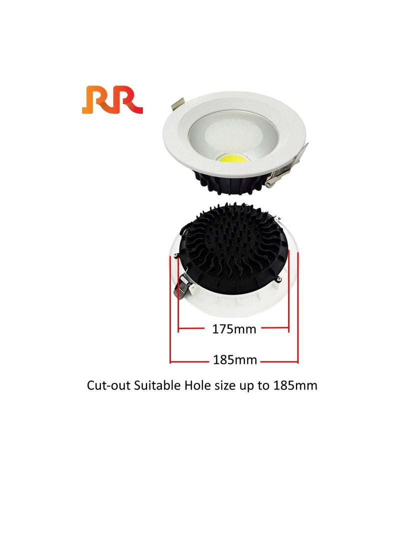 ار ار RR Lighting LED Ceiling Down Lights COB Concealed, 230VAC Indoor Round Energy Saving 80 Lumen/per Watts, Soft Light with No UV | Suitable for Home Dining, Living, Office (Daylight 6500K - 20W)  - Image 2