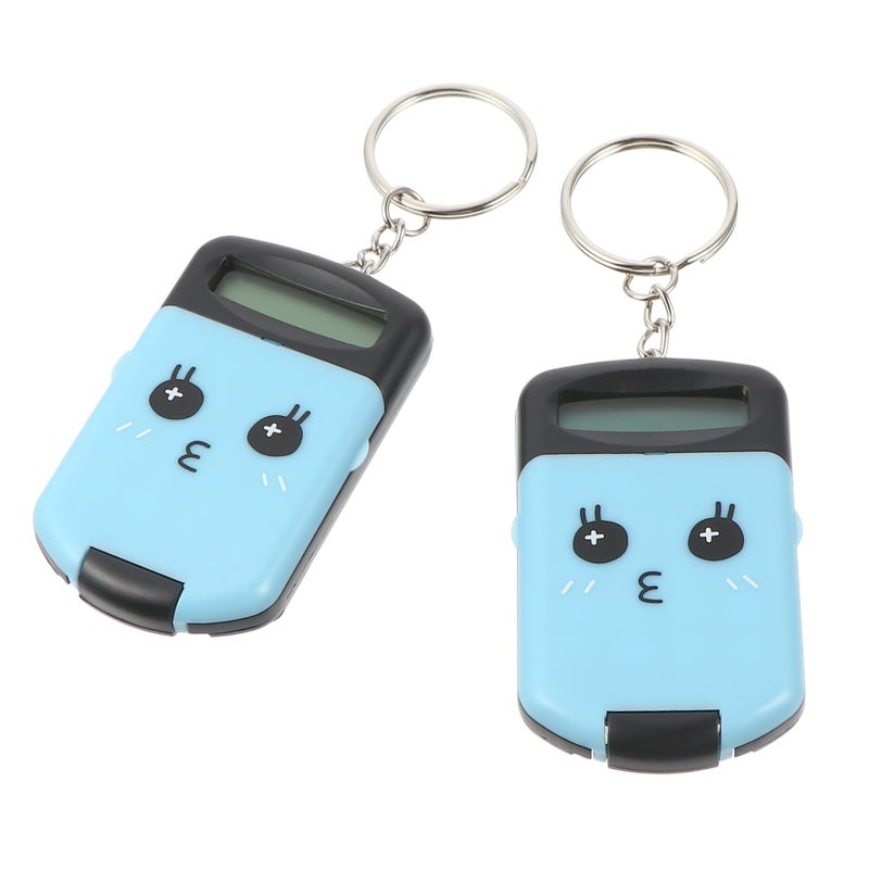 2Pcs Mini Portable Cute Pocket Calculator For Students Addition Subtraction Multiplication Division - Image 2