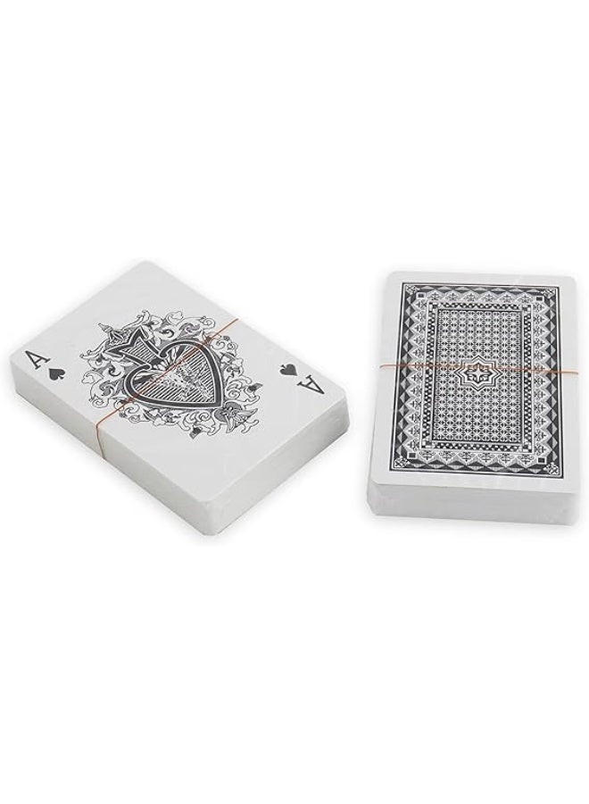 أوراق لعب شدة رويال طقمان فاخران للمرح العائلي وجمعات الأصدقاء - مجموعة البلوت (الكوتشينة)  عالية الجودة مقاومة للانثناء مع علبة تخزين مثالية للسفر - Image 3