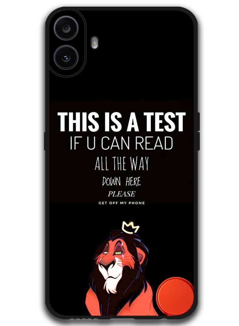 Theodor Protective Case Anti Scratch Shock Proof Bumper Cover For Nothing CMF Phone 1 This is a Test - Image 1