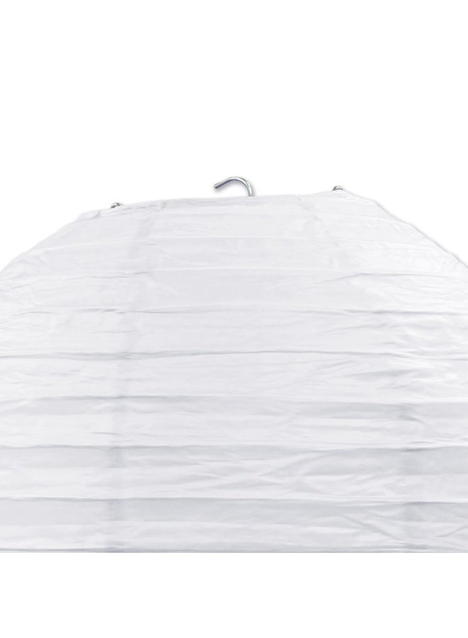 Beistle Jumbo Paper Lantern White Hanging Decorations with Metal Support  Transparent Cord for Weddings Graduation Parties  Special Events 30 - Image 3