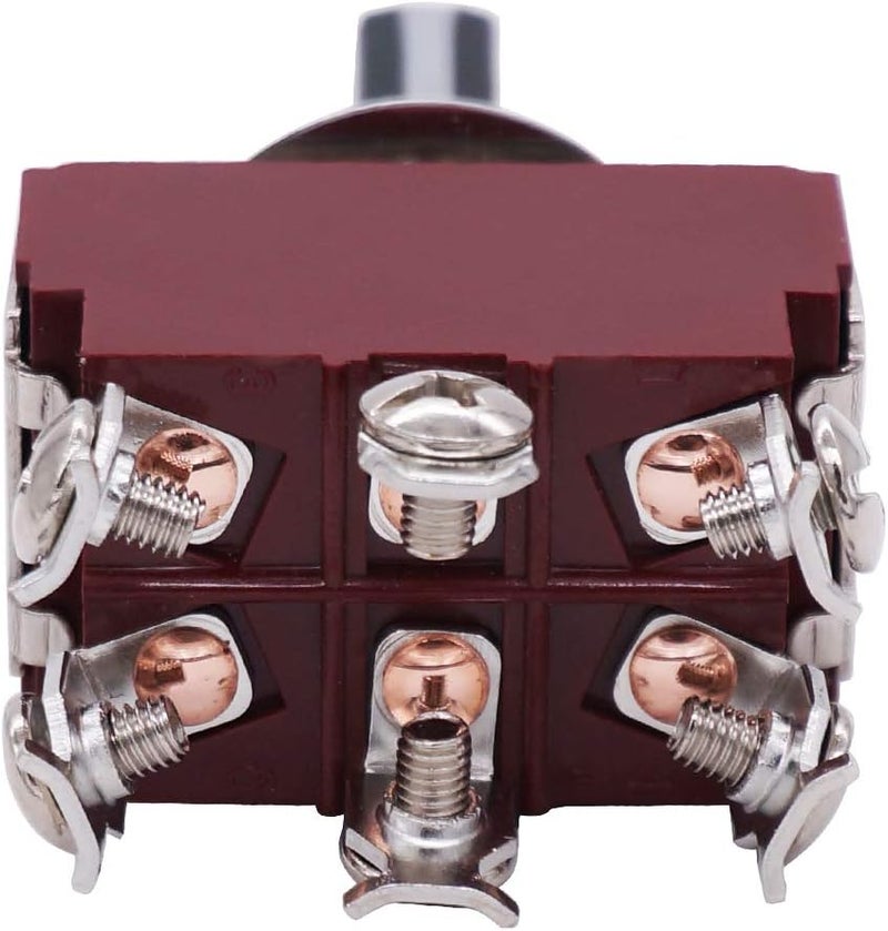 Twidec /Heavy Duty Rocker Toggle Switch 16A 250V DPDT 3 Position 6 Pin ON/Off/ON Switch with Black PC Wear-Resistant Handle TEN-A-6310BK-A203 - Image 1