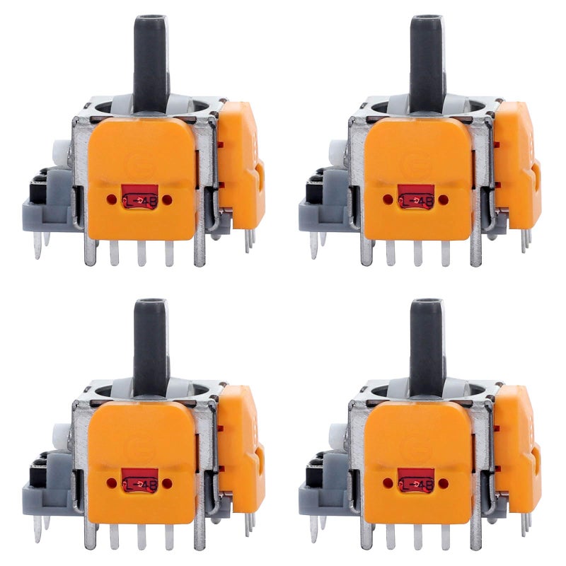 Ikpek 4pcs Hall-Effect Joysticks Replacement for DualSense PS5 Controller, 3D Analog Sensor Wheel Thumb Sticks Rocker Module Replacement for PlayStation 5 Controller - Image 1