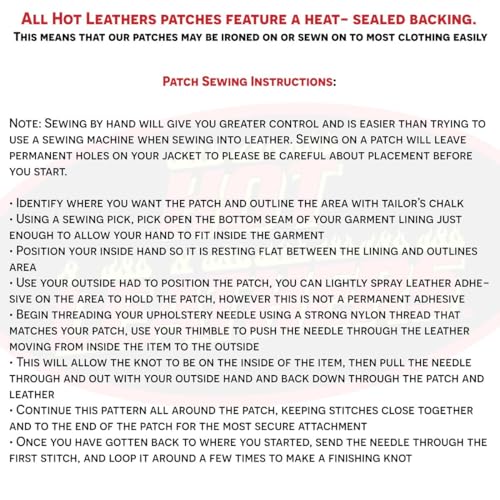 Hot Leathers شعار هوت ليذرز لجنود العراق المحاربين (4" عرض × 1" ارتفاع) - Image 3