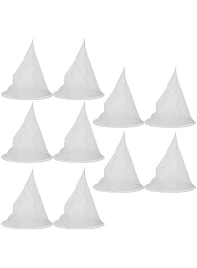 نيلون مخروط العسل شبكة الشوائب 10 قطعة شبكة فلتر النبيذ الأحمر مع معدن - Image 3