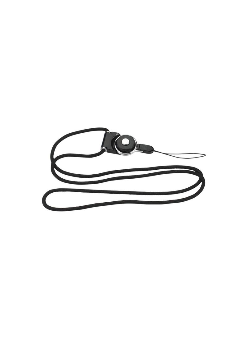 GGOOT 1pcs Strap Lanyard ID Card Game of webbing straps Detachable Neck Lanyard ID Card Pass Holders with Buckle, Camera, MP3, MP4, Mobile Phone, USB, Black Durable and Useful 