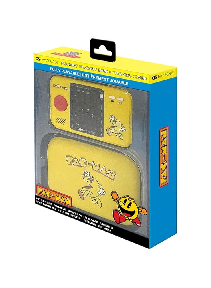My Arcade Pac-Man Pocket Player Pro and Travel Case: 2.75" Color Display, Retro Gaming Consoles, Arcade Classics - Image 1