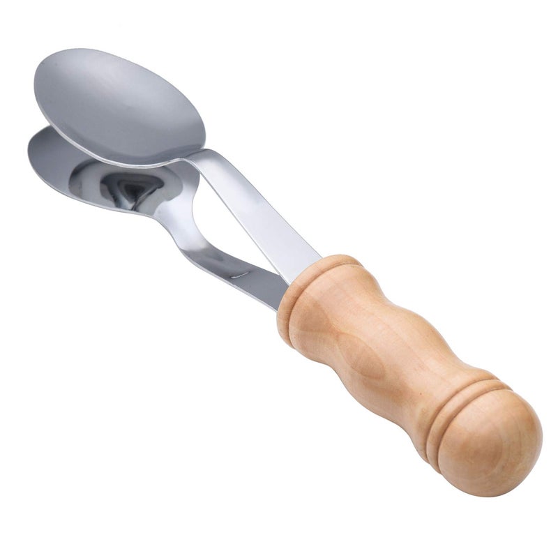 MGTECH Musical Spoons Percussion Instrument with Wooden Handle, 8 Inch - Image 1