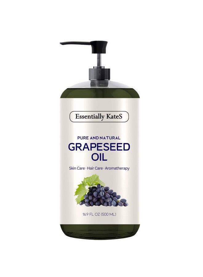 Essentially KateS Ssentially Kates Grapeseed Oil 16.9 Fl Oz Pack Of 1100% Pure And Natural And Cold Pressed - Image 1