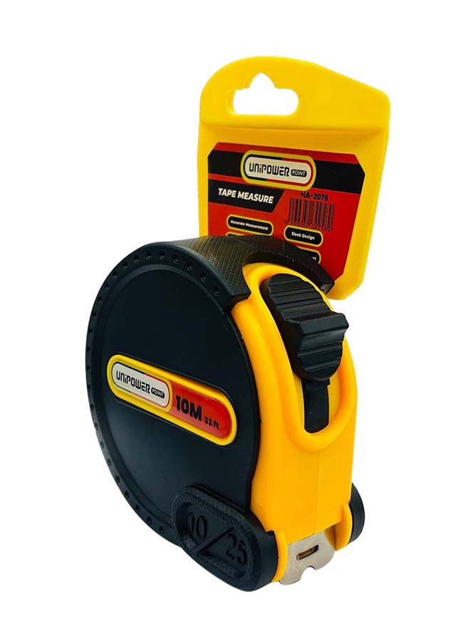 KADRIS Heavy Duty Auto Lock Steel Measure Tape HA-2075, 10 meter Retractable Self Lock Measuring Tape, Easy to Read Measurement in Inch Feet Meters CMS & MMS  - Image 3