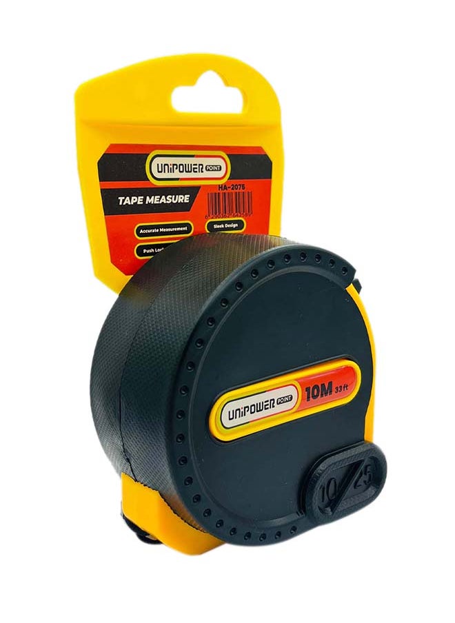 KADRIS Heavy Duty Auto Lock Steel Measure Tape HA-2075, 10 meter Retractable Self Lock Measuring Tape, Easy to Read Measurement in Inch Feet Meters CMS & MMS  - Image 2