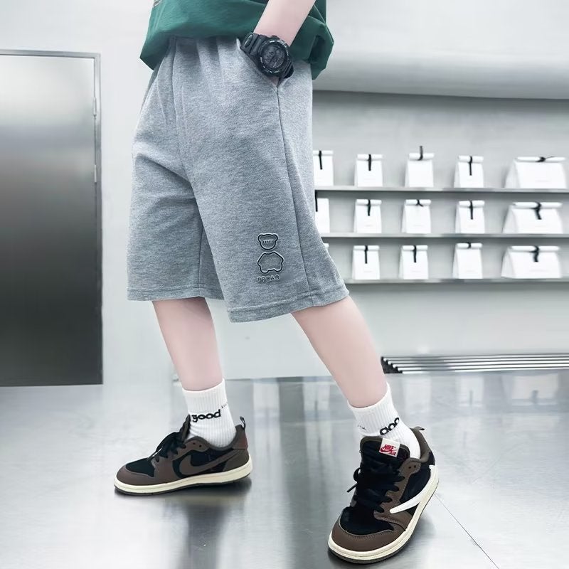 Boys' Summer Shorts Trendy Brand Explosions Big Kids Loose Casual Trendy Outer Wear Mid-length Pants All-match Korean-style Half-length Pants - Image 3