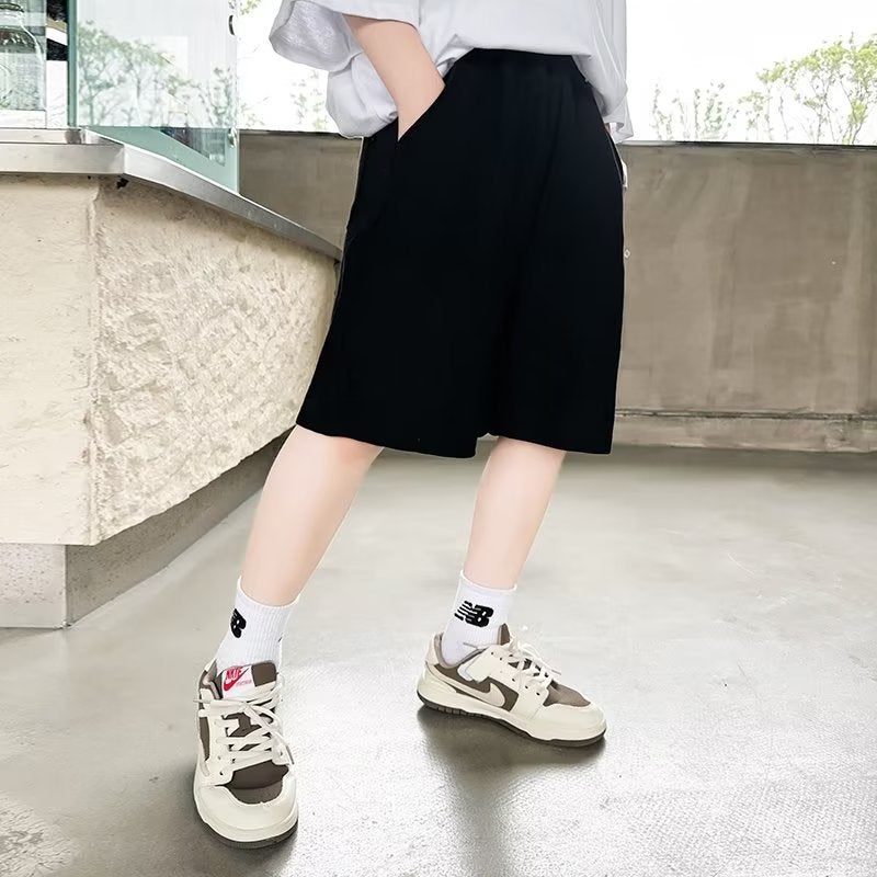Boys' Summer Shorts Trendy Brand Explosions Big Kids Loose Casual Trendy Outer Wear Mid-length Pants All-match Korean-style Half-length Pants - Image 5