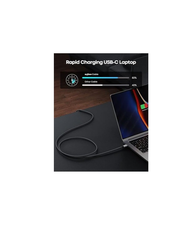 ماركة غير محددة - كابل قصير من USB C إلى USB C بطول 2 قدم [عبوة من قطعتين]، سلك شحن سريع PD من النوع C إلى C بقوة 60 وات لهاتف Samsung Galaxy S22+ S22 Ultra S21+ S21 Ultra S20 S20+ A73 A71 A53، Pixel، شاحن السيارة وأجهزة USB C الأخرى - Image 1