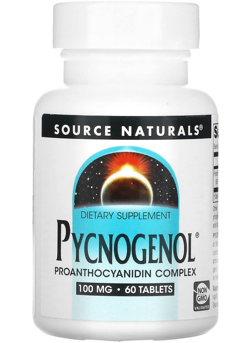 Pycnogenol, 100 mg, 60 Tablets