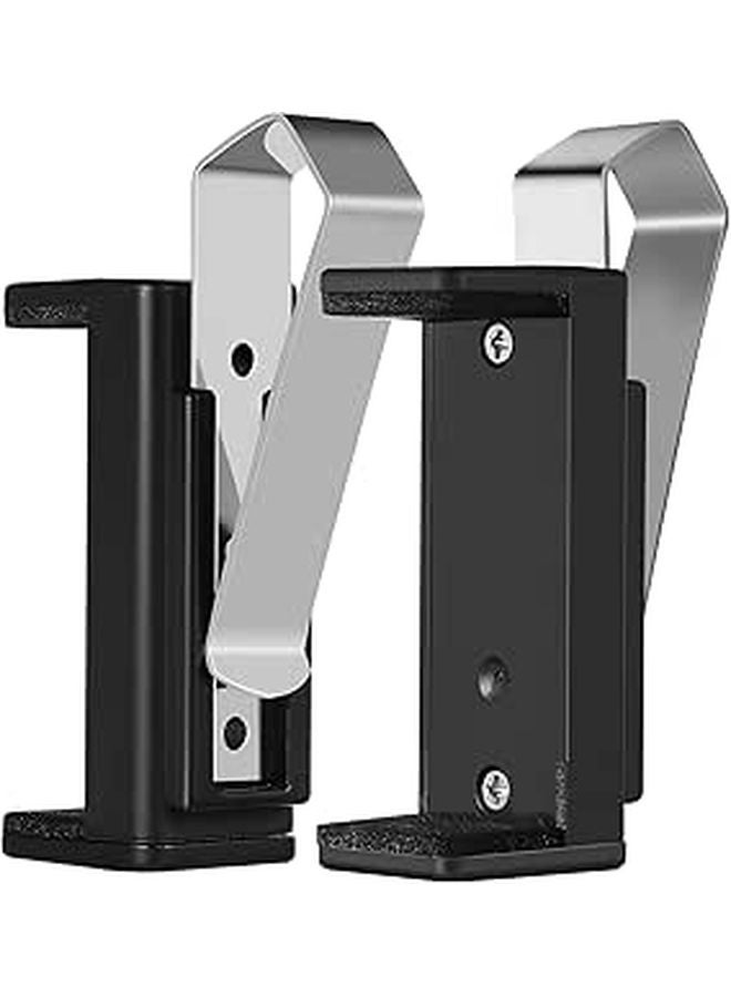 2Pcs Black Plastic Garage Door Remote Holder Clips for Car Sun Visor Compact Design Quick Access - Image 1