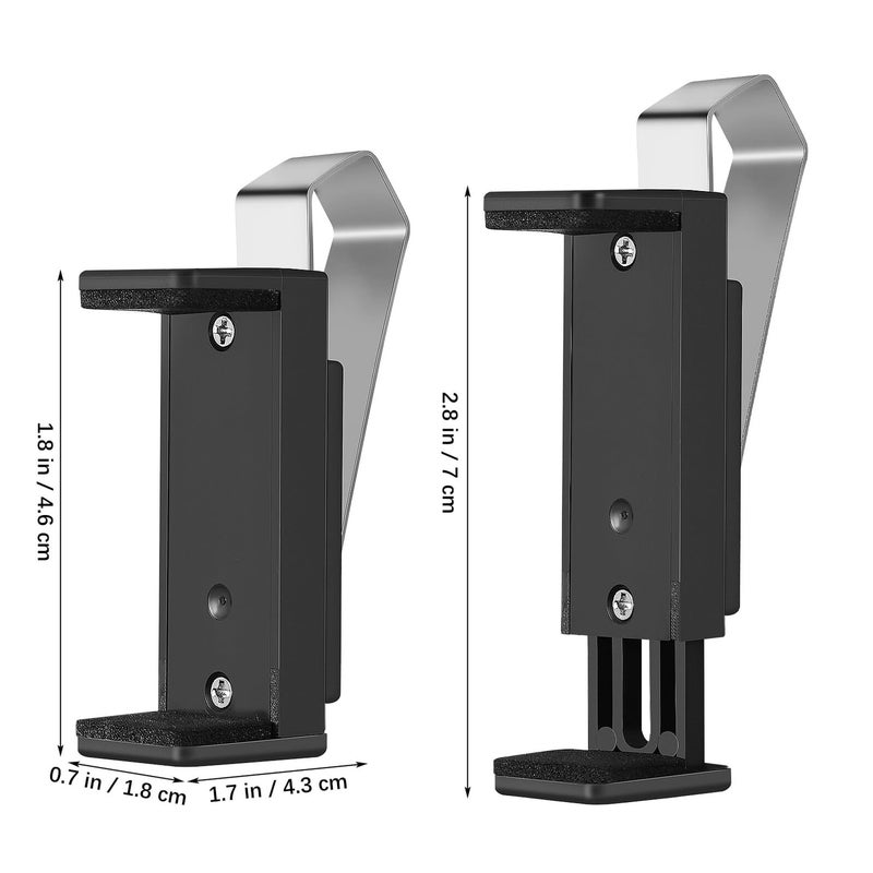 2Pcs Black Plastic Garage Door Remote Holder Clips for Car Sun Visor Compact Design Quick Access - Image 3