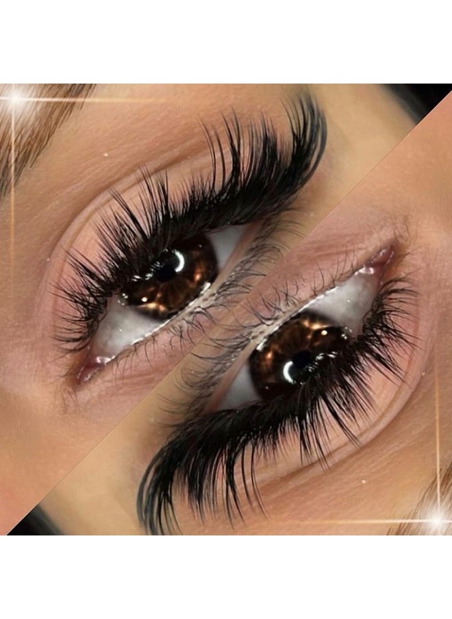 ALICROWN HAIR - False Eyelashes Wispy Lashes Natural Look Fake Eyelashes Cat Eye Lashes Mink Fluffy Strip False Lashes Fox Eye Lashes Pack 7 Pairs ALICROWN - Image 1