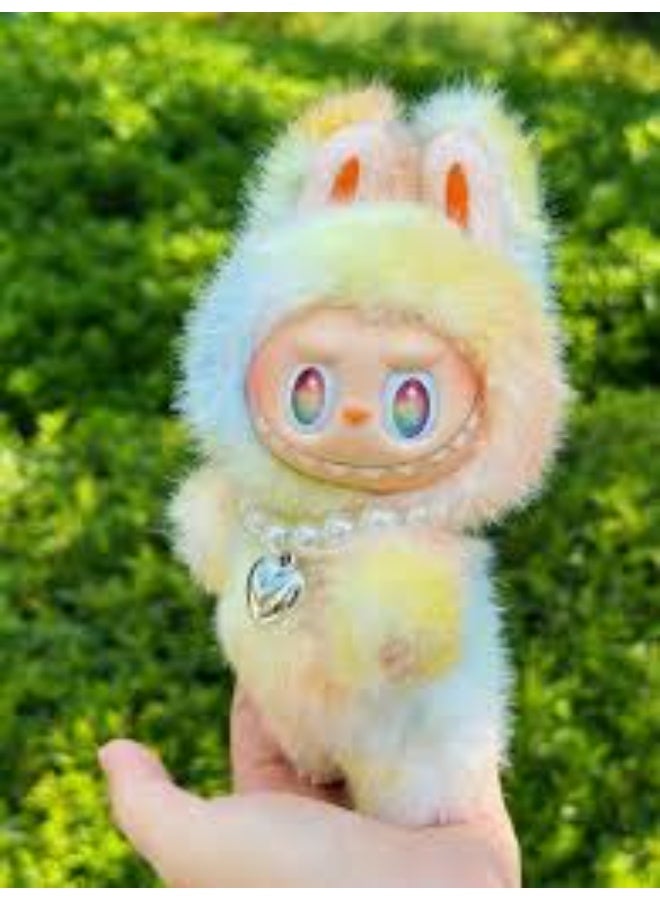 New Labubu Rainbow with Necklace Secret Or Chase Series Dolls Toys Soft Plushie - Image 3