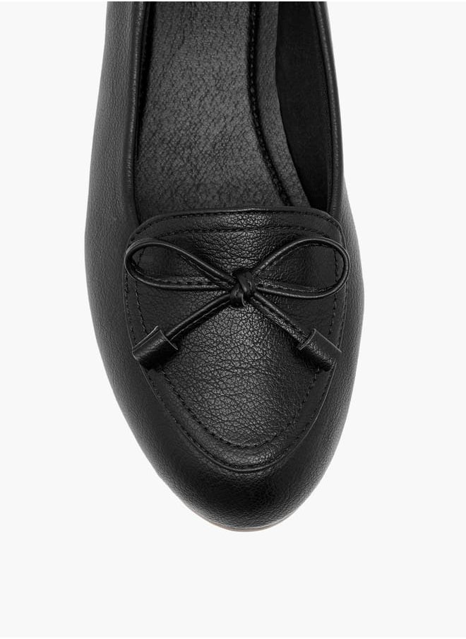 Le Confort Women Bow Detail Ballerina Shoes with Wedge Heels  - Image 4