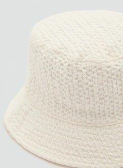 MANGO Textured Cotton Bucket Hat  - Image 3