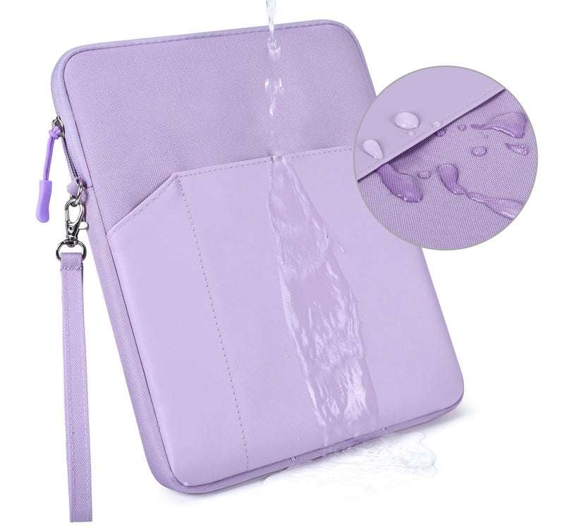 CAAORDKSO 12.9-13 inch Tablet Sleeve Case for 13 inch iPad Air M3 2025, 13 Inch New iPad Pro M4/Air M2 2024, iPad Pro 12.9 inch, Surface Laptop Go 12.4", Galaxy Tab S8+/S9+ 12.4, Waterproof Bag Purple - Image 4