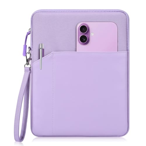 CAAORDKSO 12.9-13 inch Tablet Sleeve Case for 13 inch iPad Air M3 2025, 13 Inch New iPad Pro M4/Air M2 2024, iPad Pro 12.9 inch, Surface Laptop Go 12.4", Galaxy Tab S8+/S9+ 12.4, Waterproof Bag Purple - Image 1
