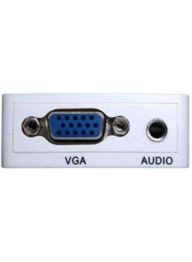 Mini 1080 PVGA to HDMI Adapter VGA2HDMI Converter Connector with Audio for PC Laptop to HDTV Projector - Image 4