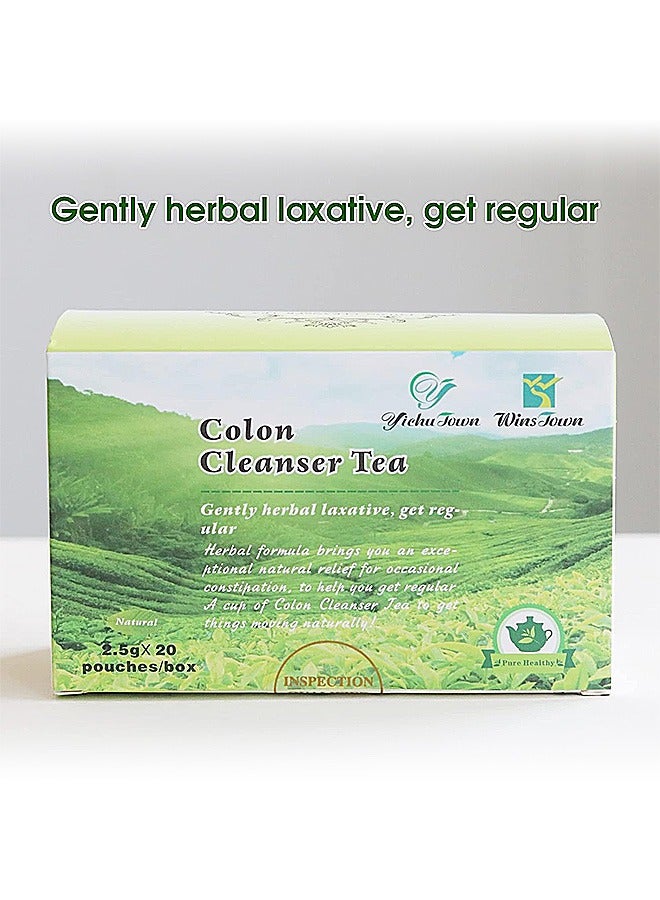 Wins Town Colon Cleanser Tea, Herbal Laxative Tea, Relieve Constipation and Body Detox, Supports Healthy Gut and Digestion, 20 Tea Bags  - Image 4