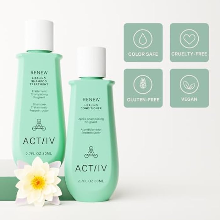 ACTIIV Renew Travel Duo | Supports Scalp Health & Appearance of Fuller, Healthier-Looking Hair, Hydrates & Nourishes, Heals Damaged & Over-Processed Hair, Plant-Based, Color-Safe, Vegan - Image 5