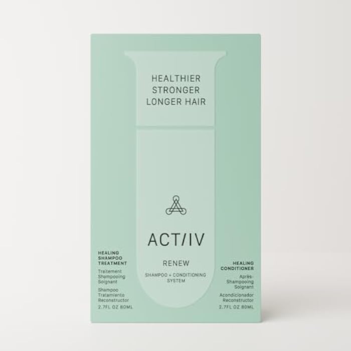 ACTIIV Renew Travel Duo | Supports Scalp Health & Appearance of Fuller, Healthier-Looking Hair, Hydrates & Nourishes, Heals Damaged & Over-Processed Hair, Plant-Based, Color-Safe, Vegan - Image 2
