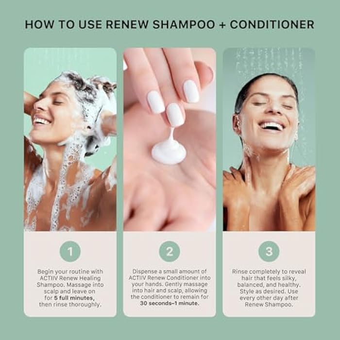 ACTIIV Renew Travel Duo | Supports Scalp Health & Appearance of Fuller, Healthier-Looking Hair, Hydrates & Nourishes, Heals Damaged & Over-Processed Hair, Plant-Based, Color-Safe, Vegan - Image 4
